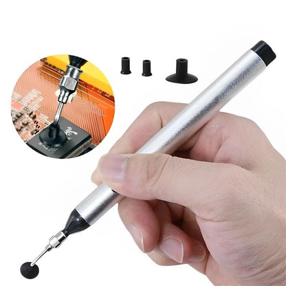 SMD Suction Pen – High-Quality Vacuum Sucking Tool with Sucker Pump & 3 Replaceable Heads for Electronics Repair