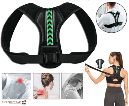 Back Support Posture Corrector Brace with Adjustable Shoulder Strap, Relieves Back Pain and Improves Alignment