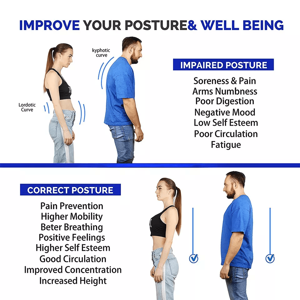Back Support Posture Corrector Brace With Adjustable Shoulder Strap Relieves Back Pain And Improves 8