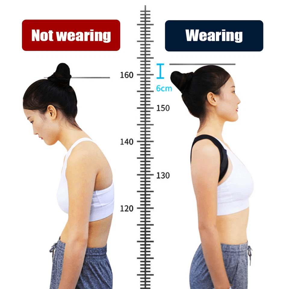 Back Support Posture Corrector Brace With Adjustable Shoulder Strap Relieves Back Pain And Improves 4