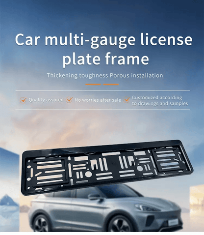 EU Universal Car License Plate Holder Frame, Fits German, UK, GE, Russian Number Plates