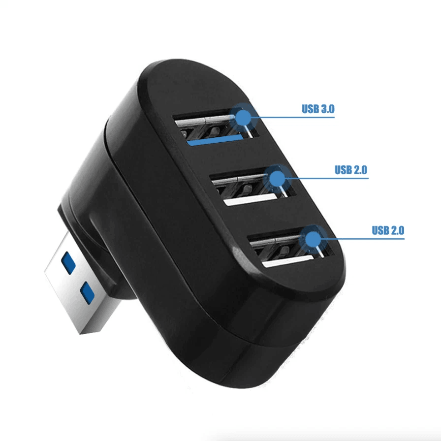 HighSpeed 3Port USB Hub Splitter Compact Expansion Adapter For Desktop  Laptop 1