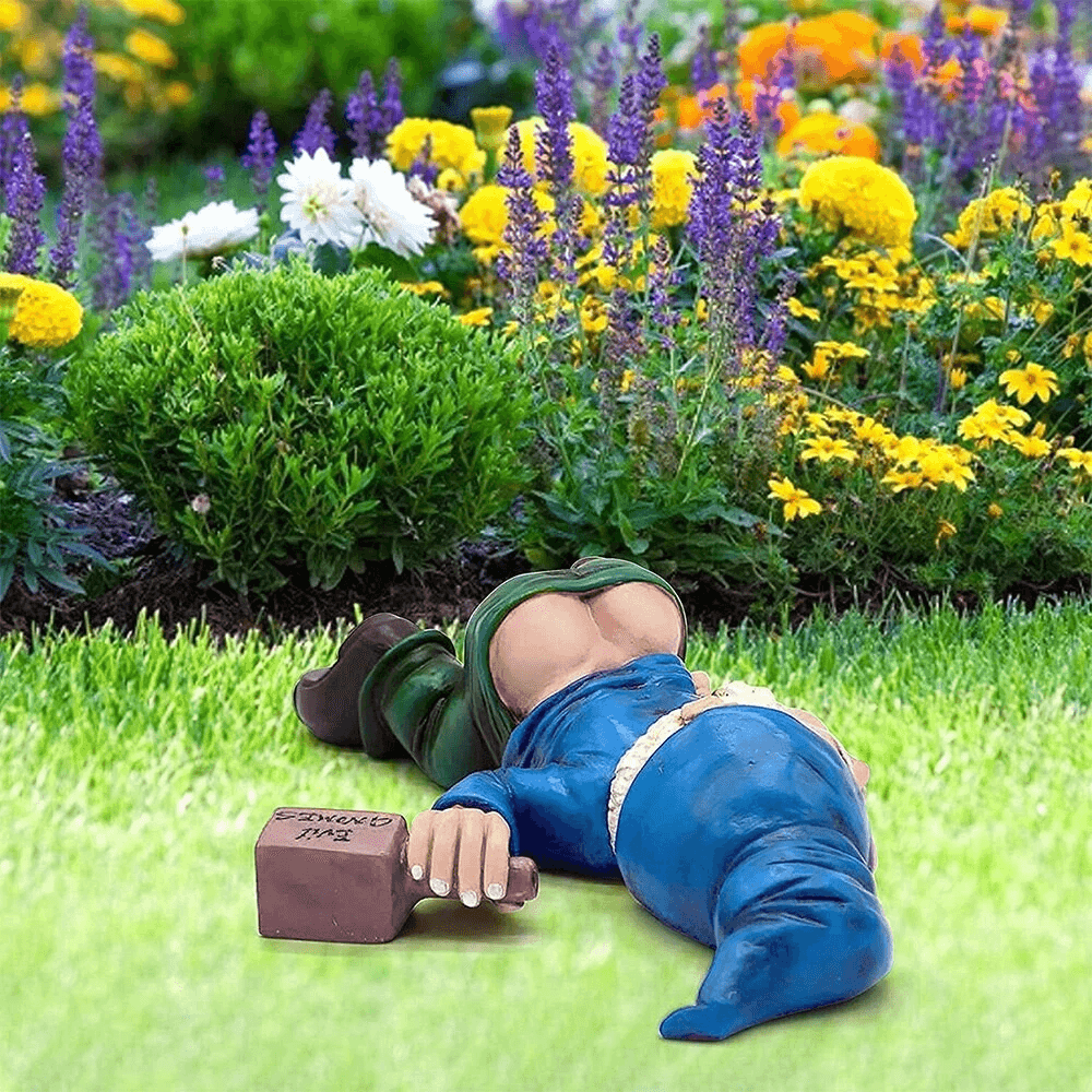 Drunk Dwarf Garden Gnome Decoration Funny Drunken Yard Ornament For Lawn Patio Porch Outdoor Decor 6