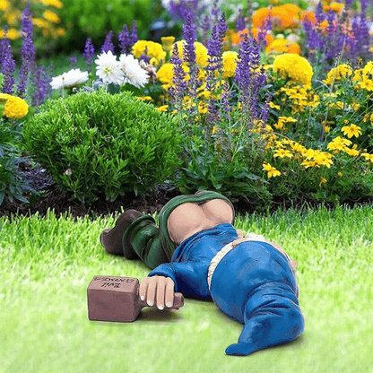 Drunk Dwarf Garden Gnome Decoration Funny Drunken Yard Ornament For Lawn Patio Porch Outdoor Decor 6