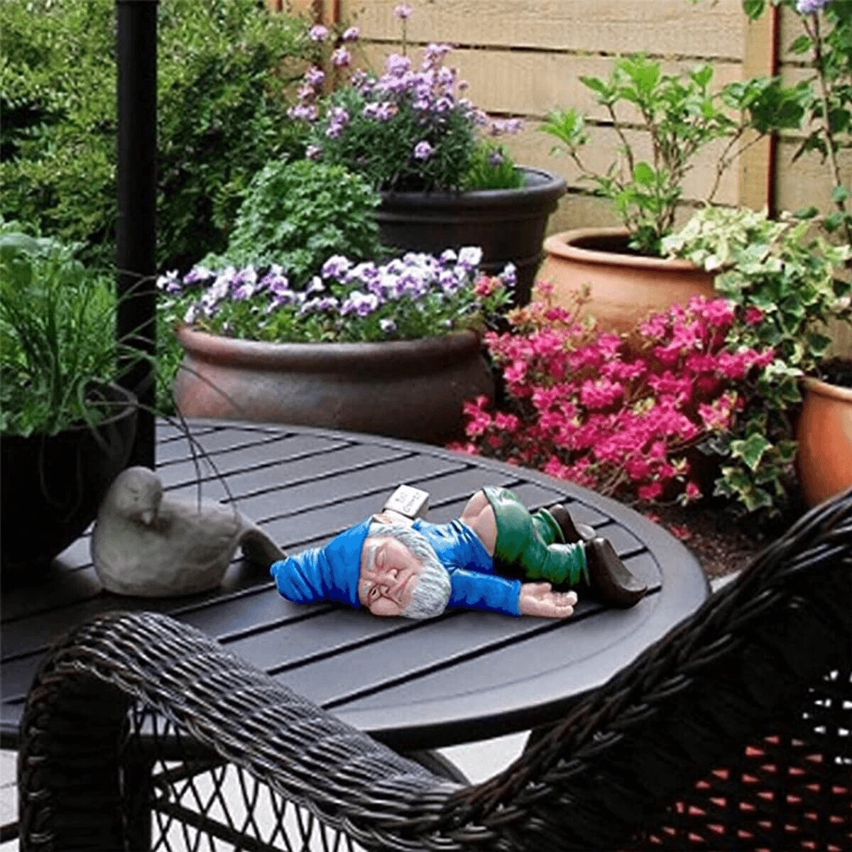 Drunk Dwarf Garden Gnome Decoration Funny Drunken Yard Ornament For Lawn Patio Porch Outdoor Decor 2