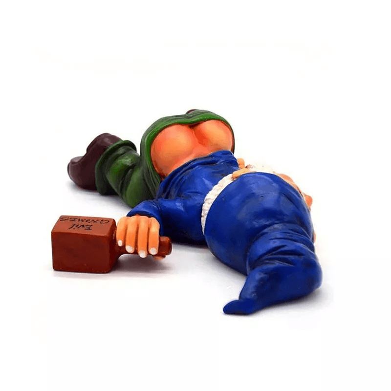 Drunk Dwarf Garden Gnome Decoration Funny Drunken Yard Ornament For Lawn Patio Porch Outdoor Decor 5