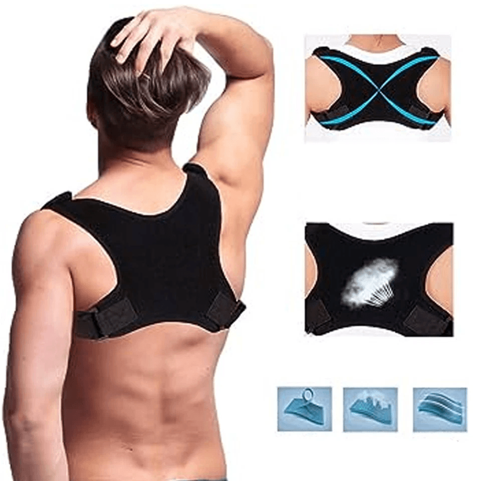 Orthopedic Adjustable Posture Corrector Back And Shoulder Support Brace Belt For Men  Women Spine A 2