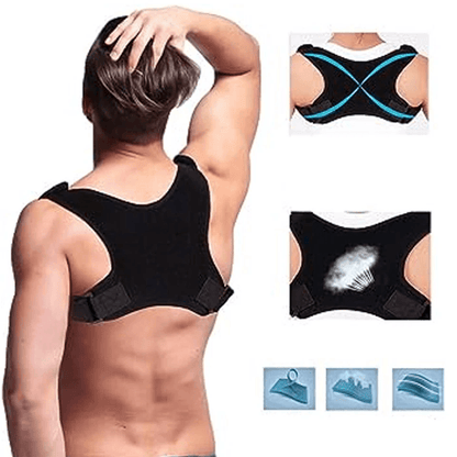Orthopedic Adjustable Posture Corrector Back And Shoulder Support Brace Belt For Men  Women Spine A 2