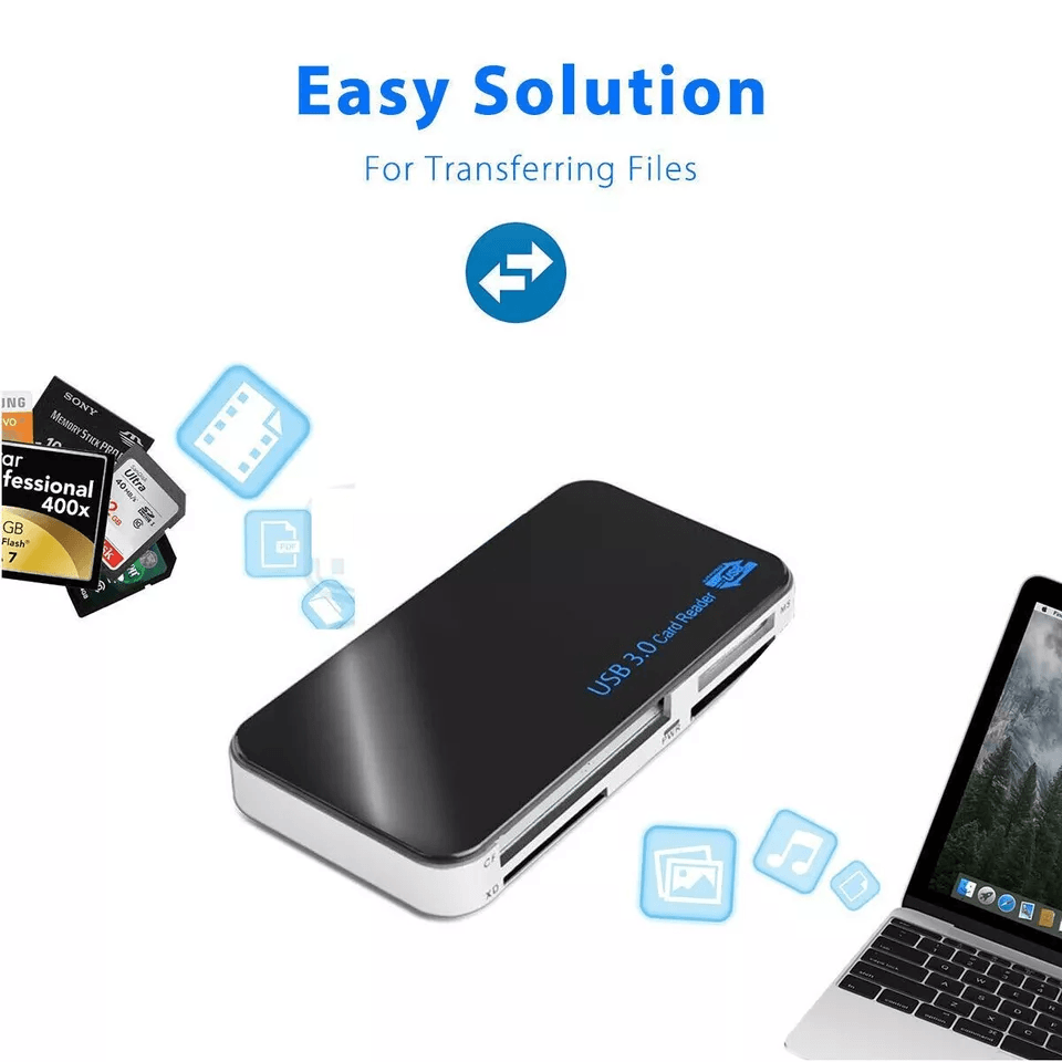 HighSpeed USB Memory Card Reader Adapter For SD TF CF MicroSD 5