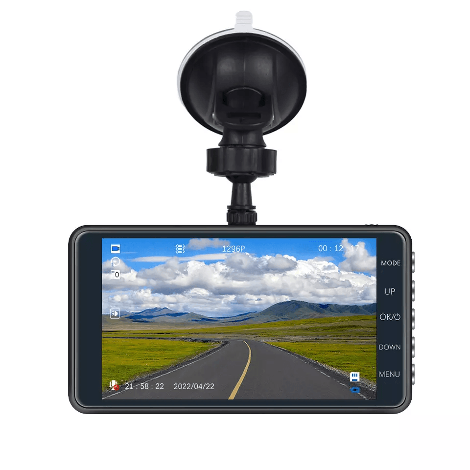 Touch Screen Dash Cam With Front And Rear Camera HD Dual Lens Car DVR Recorder Loop Recording GSens 15