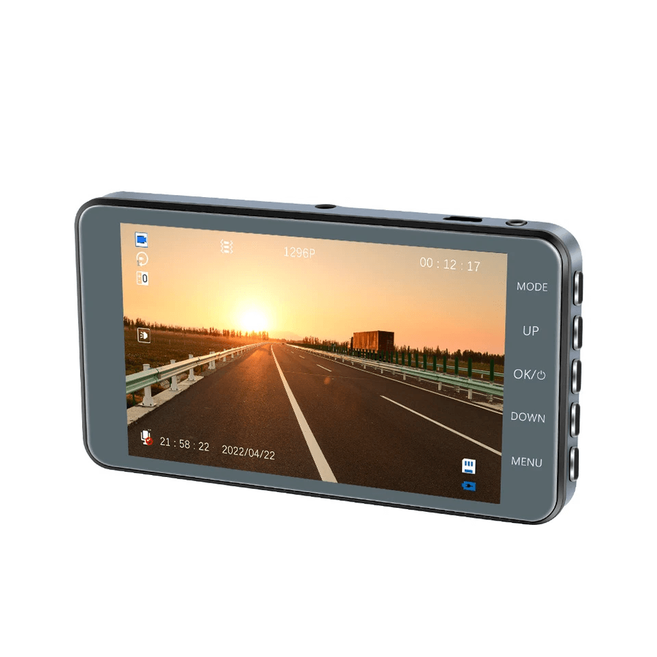 Touch Screen Dash Cam With Front And Rear Camera HD Dual Lens Car DVR Recorder Loop Recording GSens 16