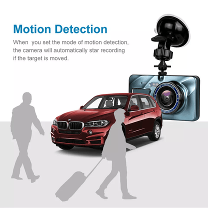 Touch Screen Dash Cam With Front And Rear Camera HD Dual Lens Car DVR Recorder Loop Recording GSens 14