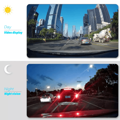 Touch Screen Dash Cam With Front And Rear Camera HD Dual Lens Car DVR Recorder Loop Recording GSens 3