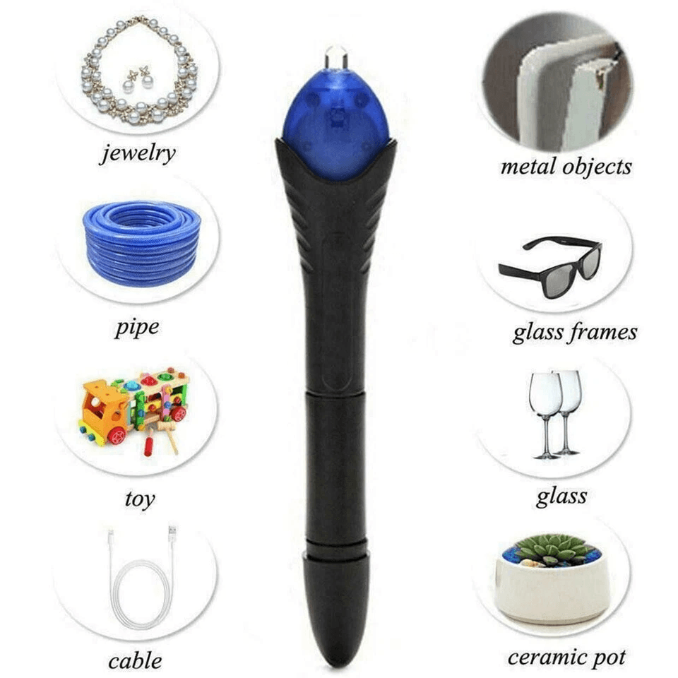 Fix Pen UV Light Repair Glue Liquid Welding Kit For Plastic Metal Glass 3