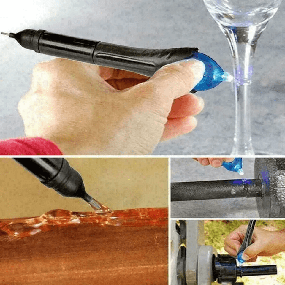 Fix Pen UV Light Repair Glue Liquid Welding Kit For Plastic Metal Glass 1