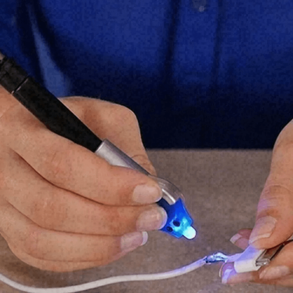 Fix Pen UV Light Repair Glue Liquid Welding Kit For Plastic Metal Glass 2