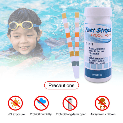 Chlorine Dip Test Strips For Hot Tub SPA  Swimming Pool PH Tester Paper Bottle For Accurate Water Q 6