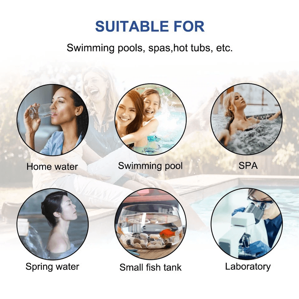 Chlorine Dip Test Strips For Hot Tub SPA  Swimming Pool PH Tester Paper Bottle For Accurate Water Q 9