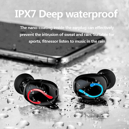 TWS Wireless Earbuds Mini Headset Stereo Headphones IPX7 Waterproof InEar Earphones 2