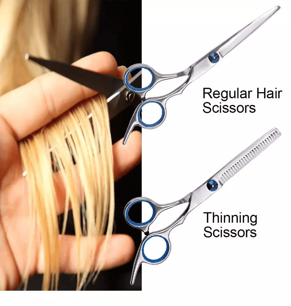 Professional Hair Cutting Thinning Scissors Set Premium Stainless Steel Hairdressing Salon Kit For  3