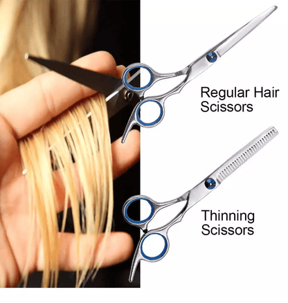 Professional Hair Cutting Thinning Scissors Set Premium Stainless Steel Hairdressing Salon Kit For  3