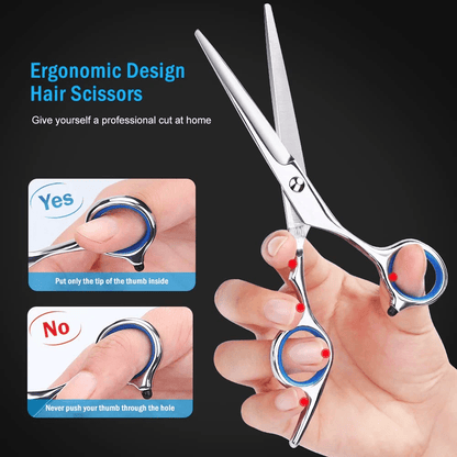 Professional Hair Cutting Thinning Scissors Set Premium Stainless Steel Hairdressing Salon Kit For  4