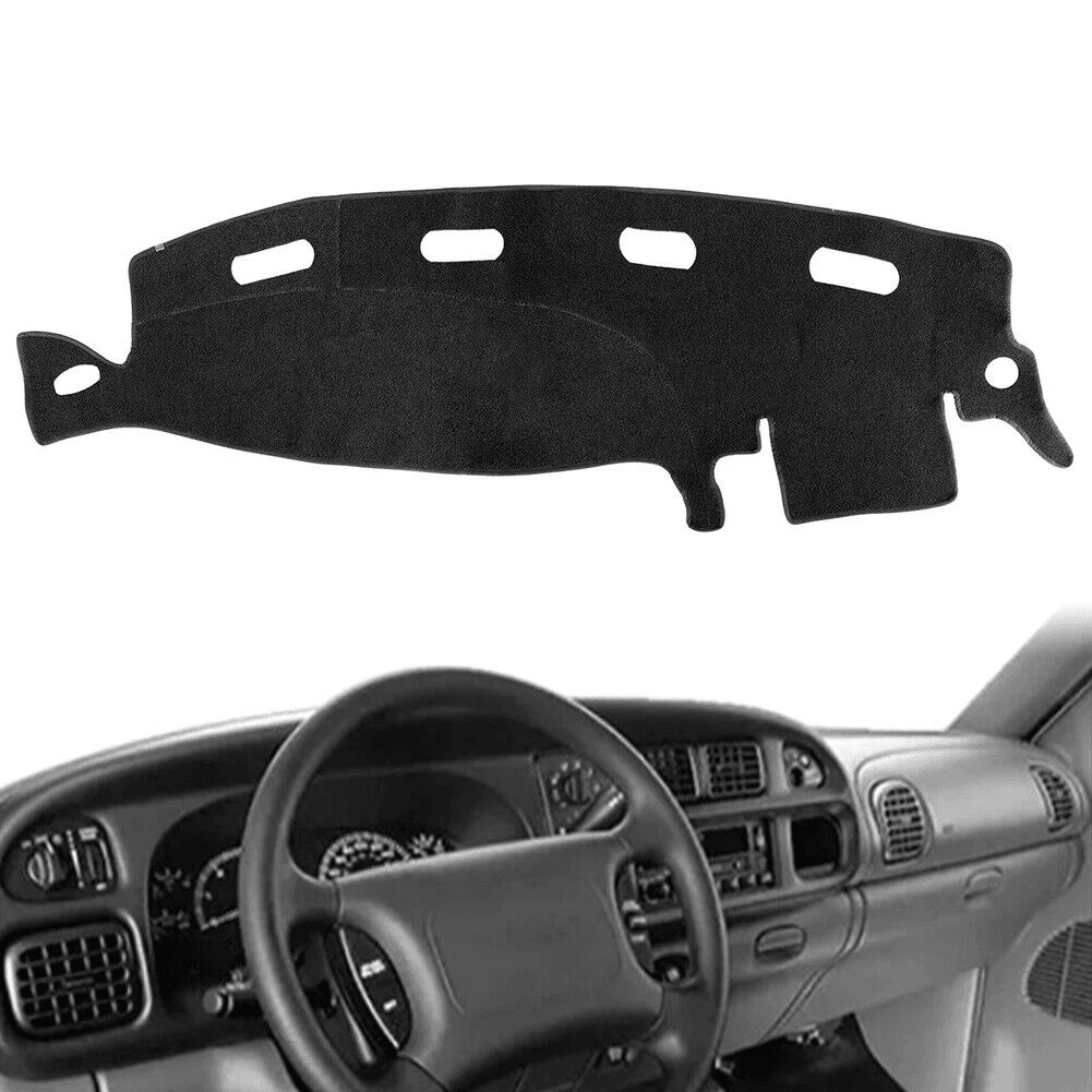 Dashboard Mat Dash Cover Carpet For 19982001 Dodge Ram 1500 2500 3500 NonSlip Suede Dash Protector 1