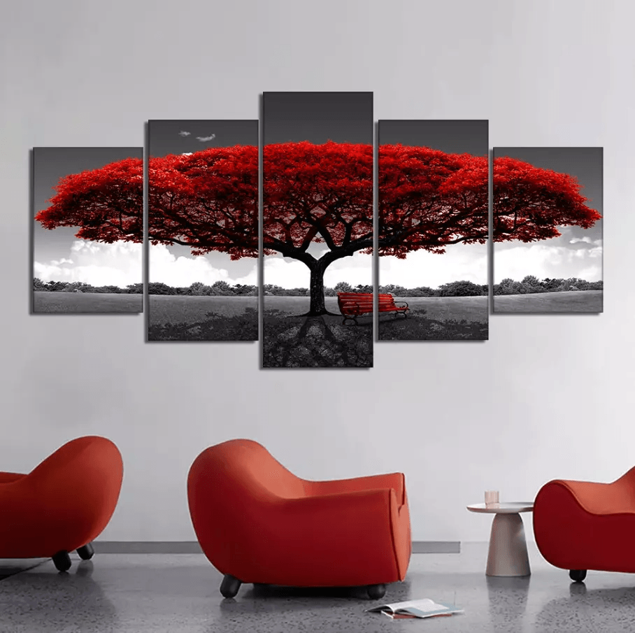 Landscape Canvas Wall Art Set, Modern Living Room Decor Paintings