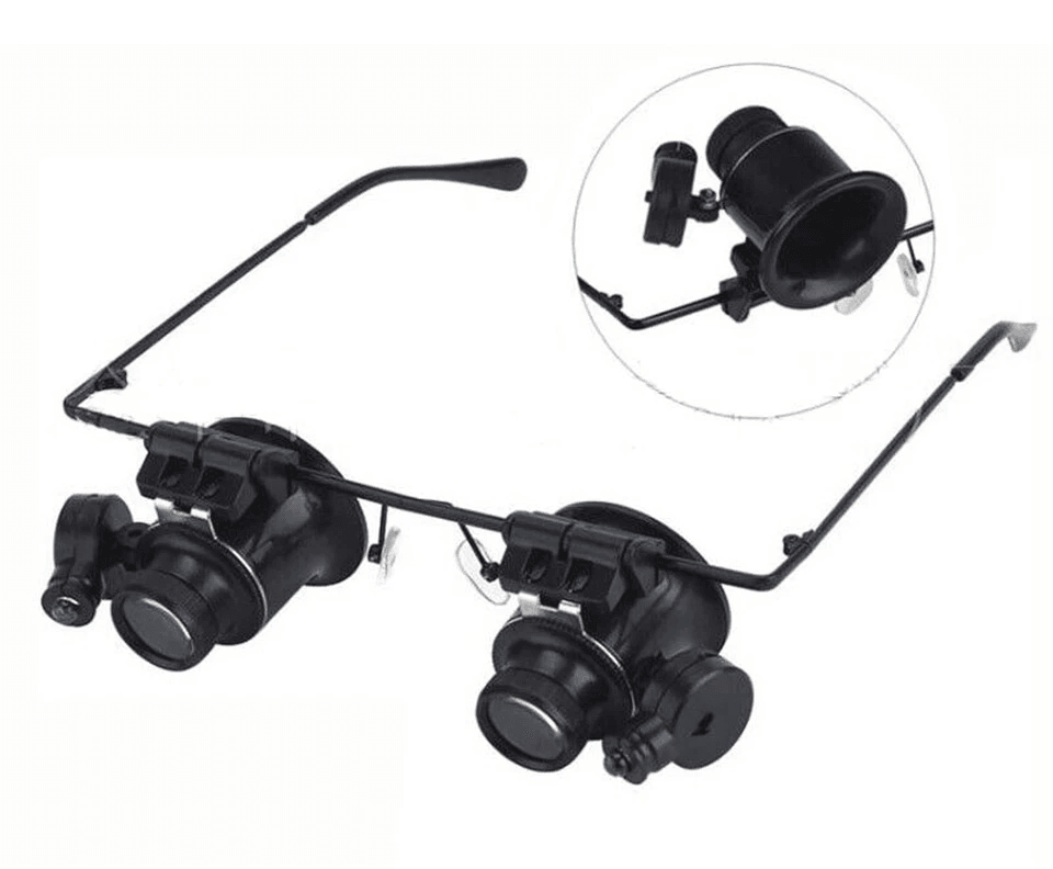Professional Magnification Magnifier Glasses With Adjustable LED Light Ideal For Jewelry Watch Repa 1
