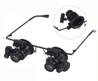 Professional Magnification Magnifier Glasses With Adjustable LED Light Ideal For Jewelry Watch Repa 1