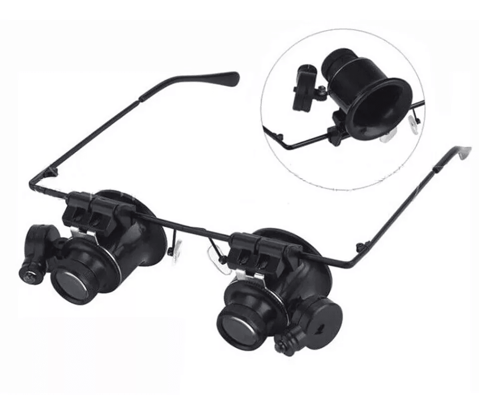 Professional Magnification Magnifier Glasses With Adjustable LED Light Ideal For Jewelry Watch Repa 5