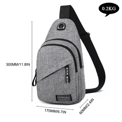 Men Women Sling Bag Chest Fanny Pack Crossbody Travel Sports Backpack 5