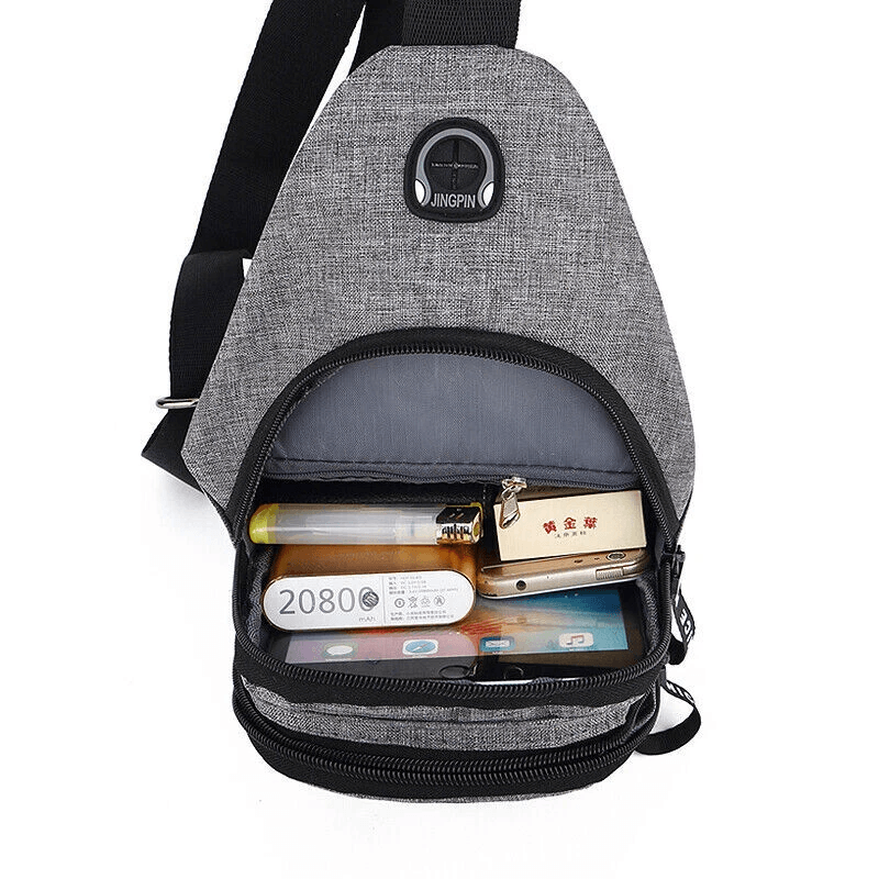 Men Women Sling Bag Chest Fanny Pack Crossbody Travel Sports Backpack 2