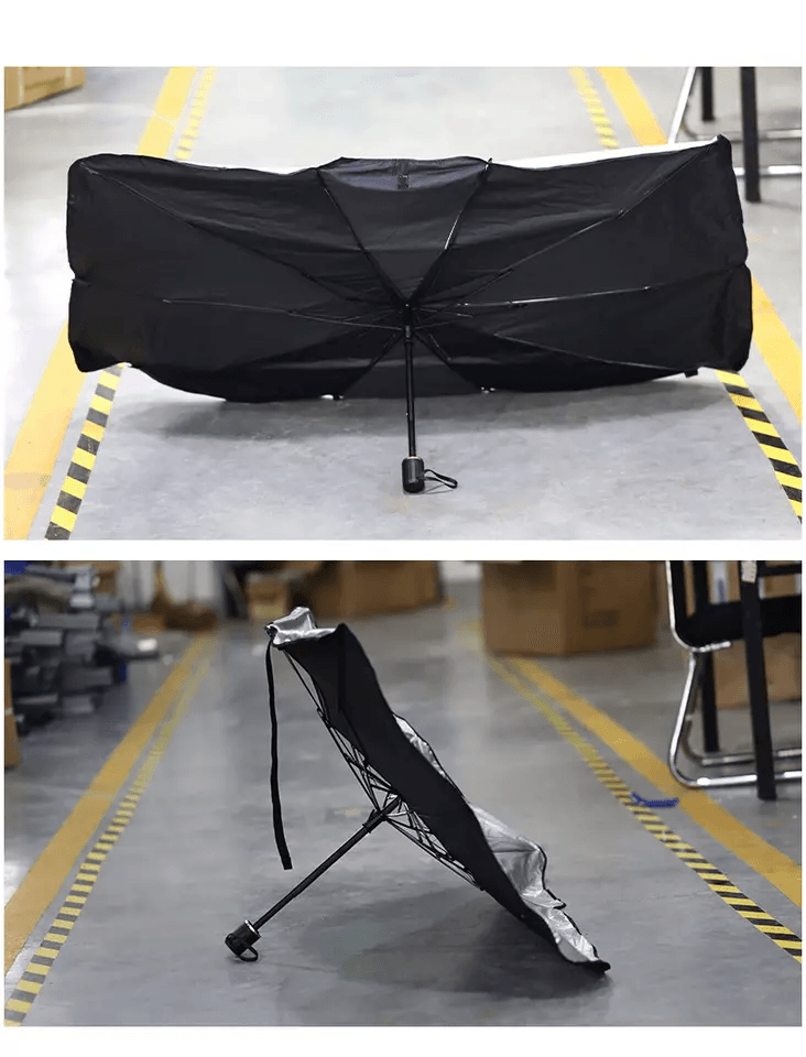 Car Windshield Sun Shade Foldable Umbrella Front Window Visor Cover For UV Protection 2
