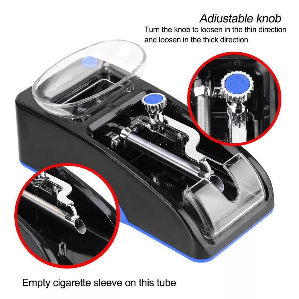 Cigarette Machine Automatic Electric Rolling Roller Tobacco Injector Maker Stainless Steel DIY Ciga 2