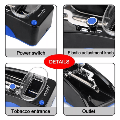 Cigarette Machine Automatic Electric Rolling Roller Tobacco Injector Maker Stainless Steel DIY Ciga 8