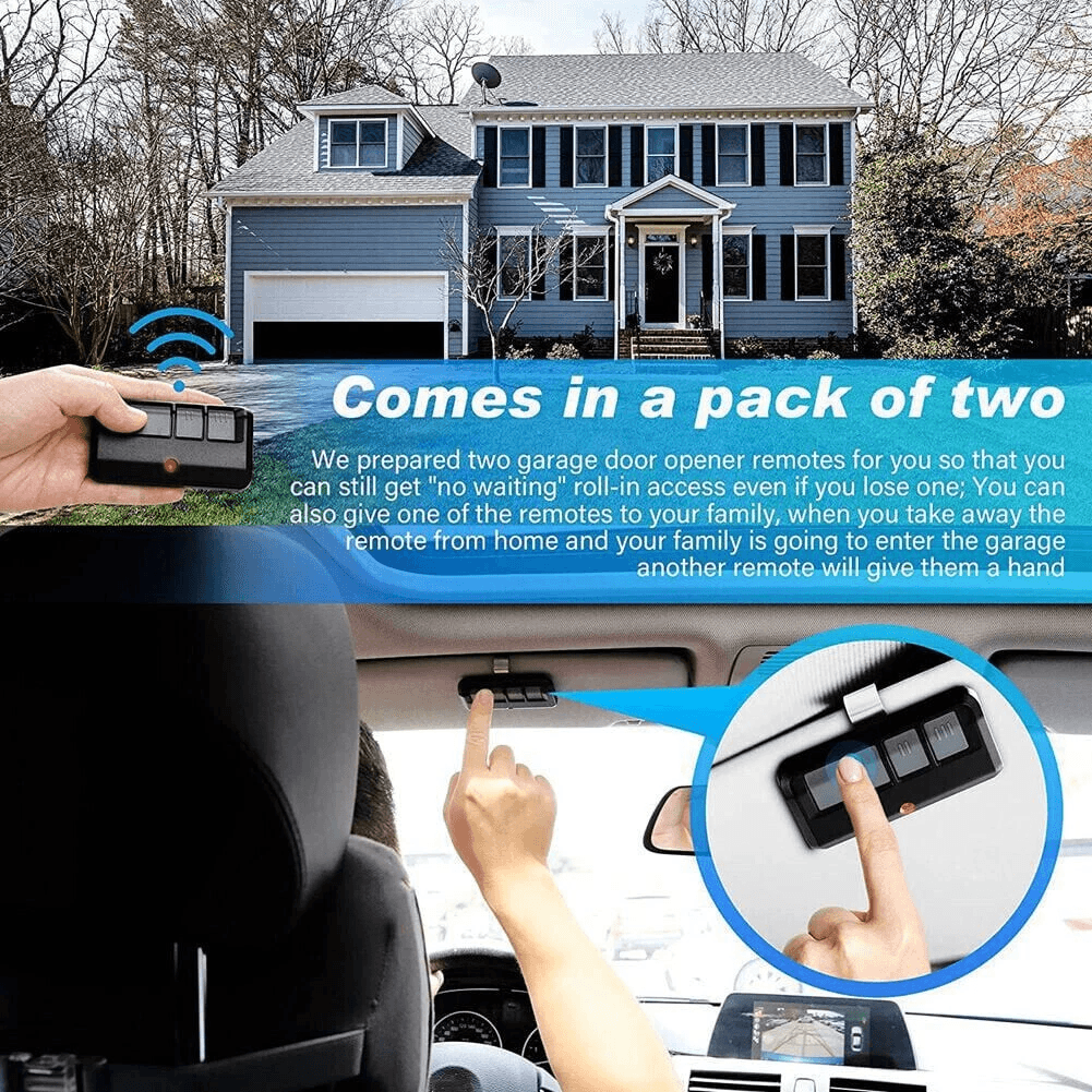 2 Pack Garage Door Opener Remote Compatible With Chamberlain LiftMaster Craftsman 893LM 953EVP2 Lea 1