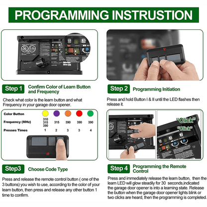 2 Pack Garage Door Opener Remote Compatible With Chamberlain LiftMaster Craftsman 893LM 953EVP2 Lea 2
