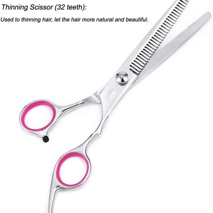 Professional Pet Grooming Scissors Kit Stainless Steel Curved Thinning  Straight Shears For Dogs  C 8