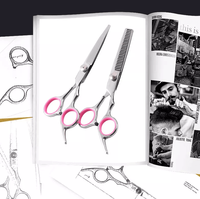 Professional Pet Grooming Scissors Kit Stainless Steel Curved Thinning  Straight Shears For Dogs  C 3