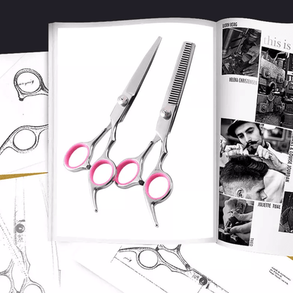 Professional Pet Grooming Scissors Kit Stainless Steel Curved Thinning  Straight Shears For Dogs  C 3