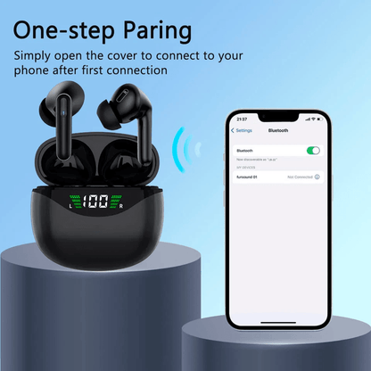 Bluetooth Earbuds Headset Wireless TWS Noise Cancelling Waterproof Trucker Earphones 1