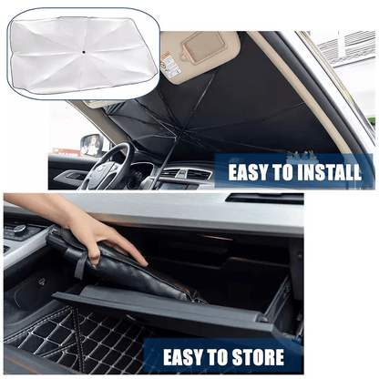 Car Windshield Sun Shade Foldable Umbrella Front Window Cover Visor UV  Heat Protection For SUV Tru 13