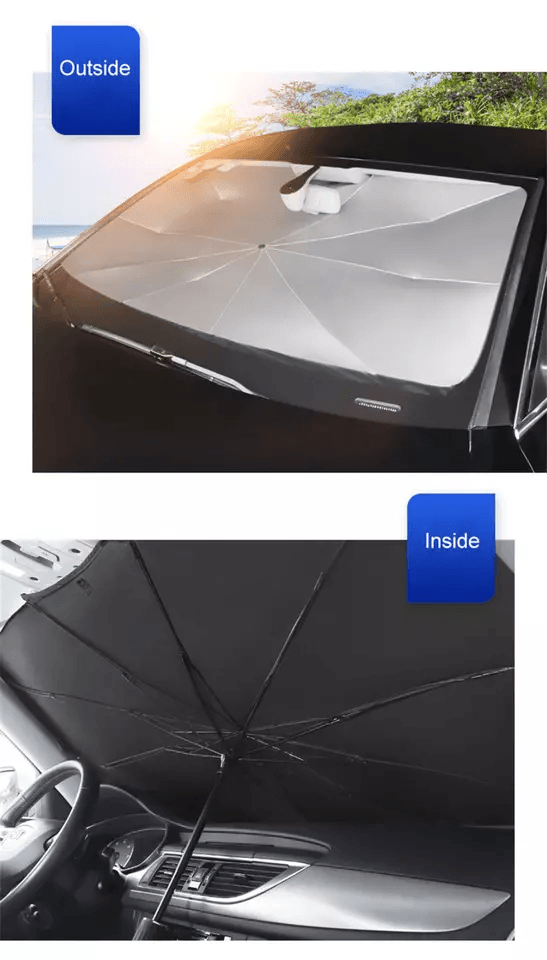 Car Windshield Sun Shade Foldable Umbrella Front Window Cover Visor UV  Heat Protection For SUV Tru 14