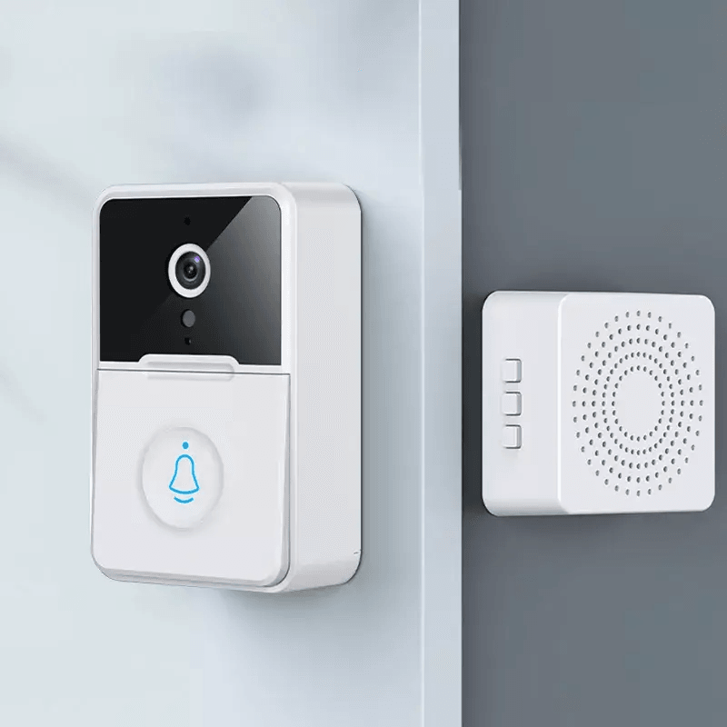 Wireless Security Smart WiFi Doorbell With Intercom Video Camera 2Way Audio  Chime Door Ring Bell F