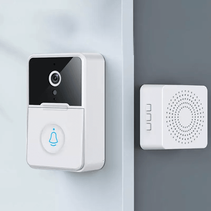 Wireless Security Smart WiFi Doorbell With Intercom Video Camera 2Way Audio  Chime Door Ring Bell F