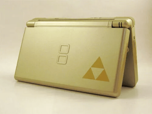 Replacement Housing For Nintendo DS Lite Glass Lens Shell Gold Zelda Triforce Edition Full Button S 1