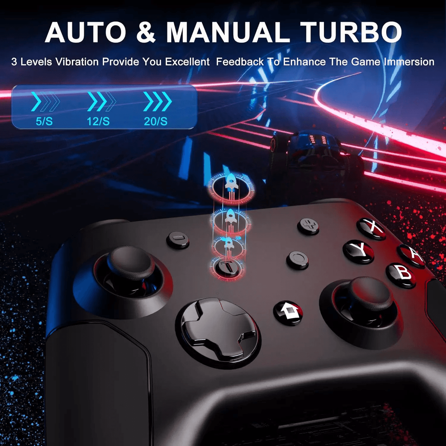 Pro Wireless Game Controller Gamepad Joystick Remote For Nintendo Switch Switch Lite With Turbo Dua 4