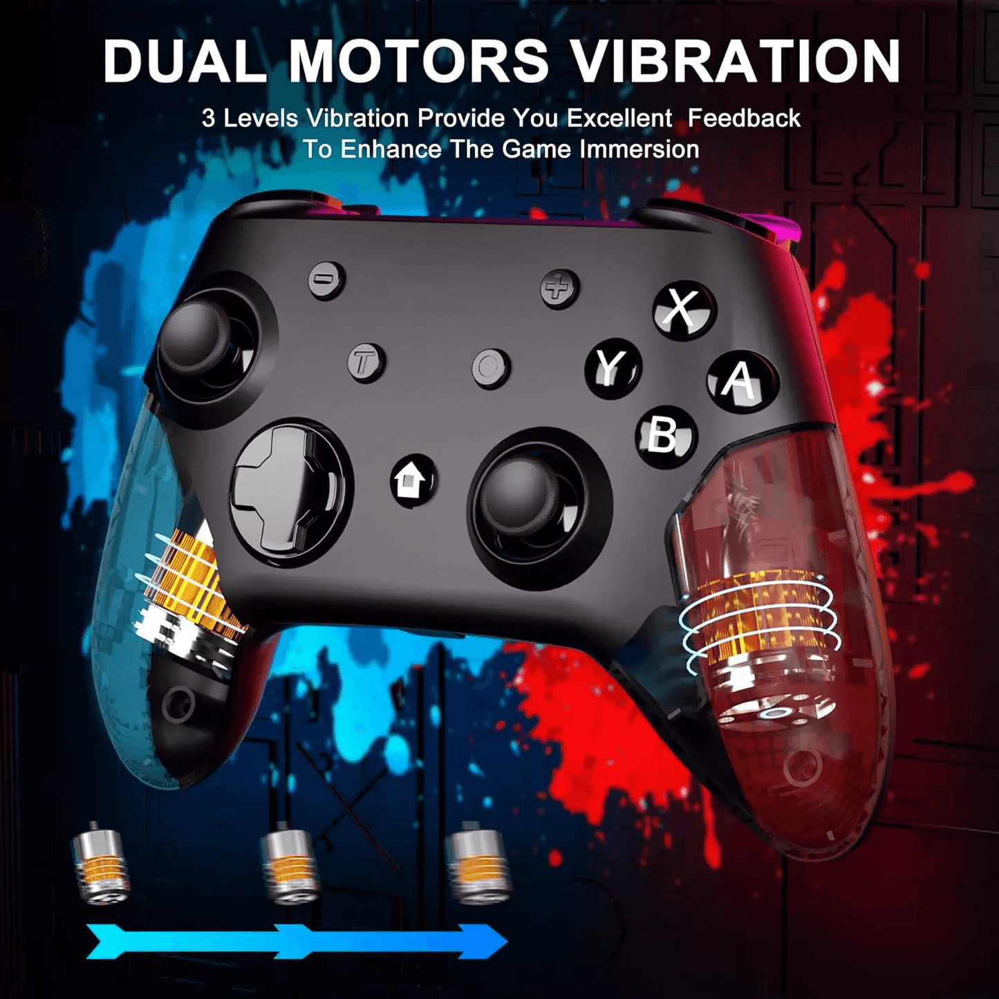 Pro Wireless Game Controller Gamepad Joystick Remote For Nintendo Switch Switch Lite With Turbo Dua 5
