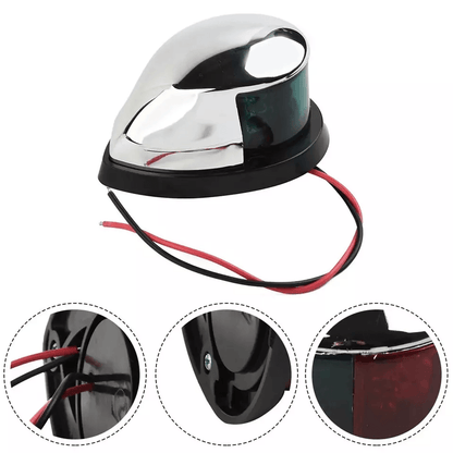 Waterproof Boat Navigation Light LED Red Green Bow Marine Pontoon Lamp 2